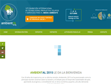 Tablet Screenshot of expoambiental.cl